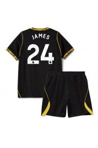 Chelsea Reece James #24 Jalkapallovaatteet Lasten Vieraspeliasu 2026-27 Lyhythihainen (+ Lyhyet housut)
